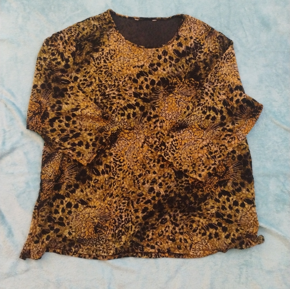 Chico's Animal Print Blouse
